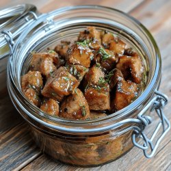 Porc confit en conserve
