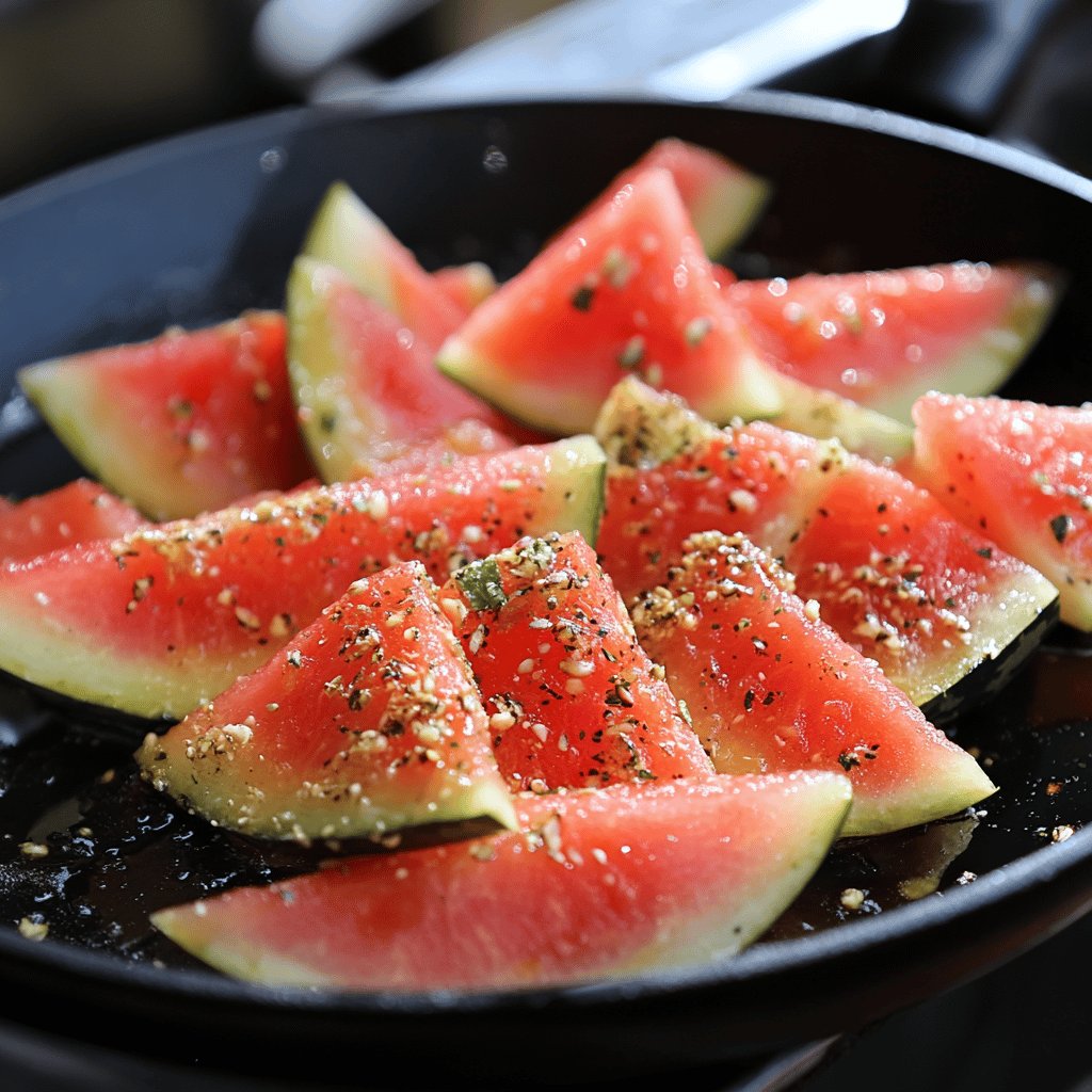 Pan-Fried Watermelon