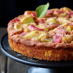Cake à la rhubarbe