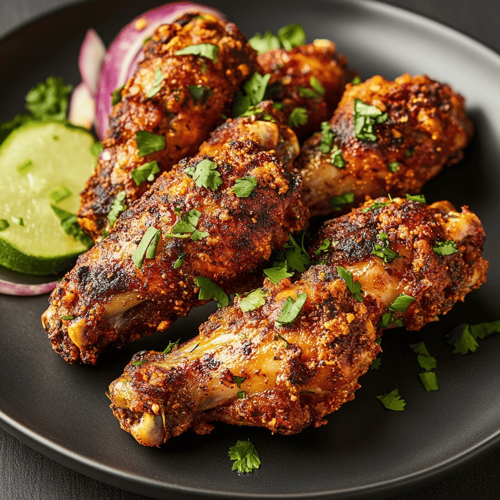Air-Fried Dry-Rub Chicken Wings