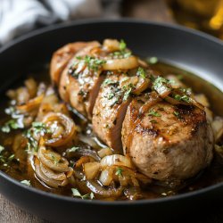 Filet mignon sauce oignon et échalote