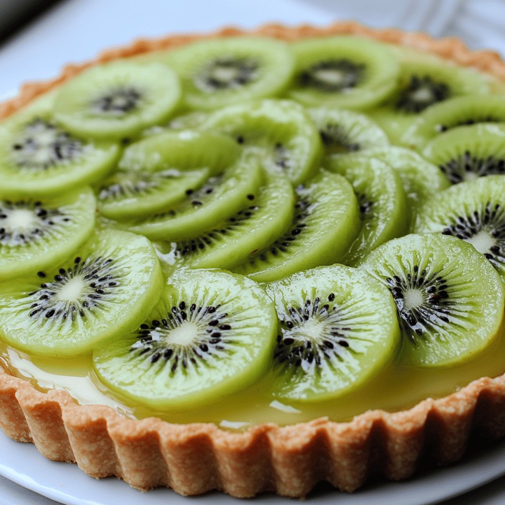 Tarte aux kiwis gourmande
