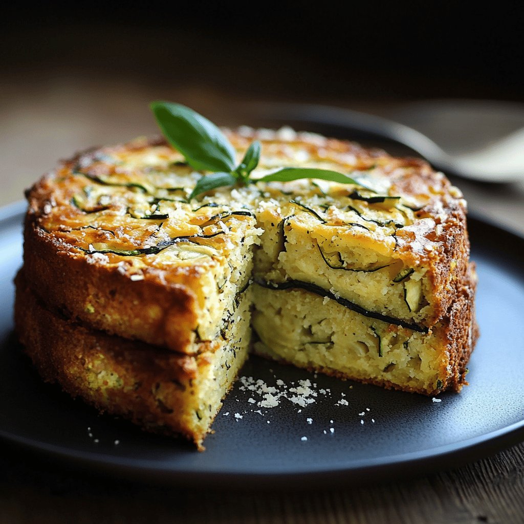 Cake courgettes et parmesan