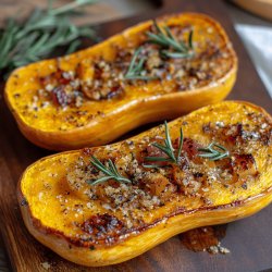 Courge butternut rôtie au four