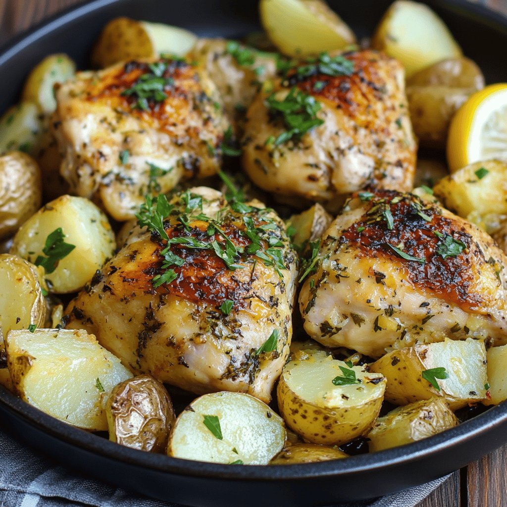 Greek Lemon Chicken and Potatoes