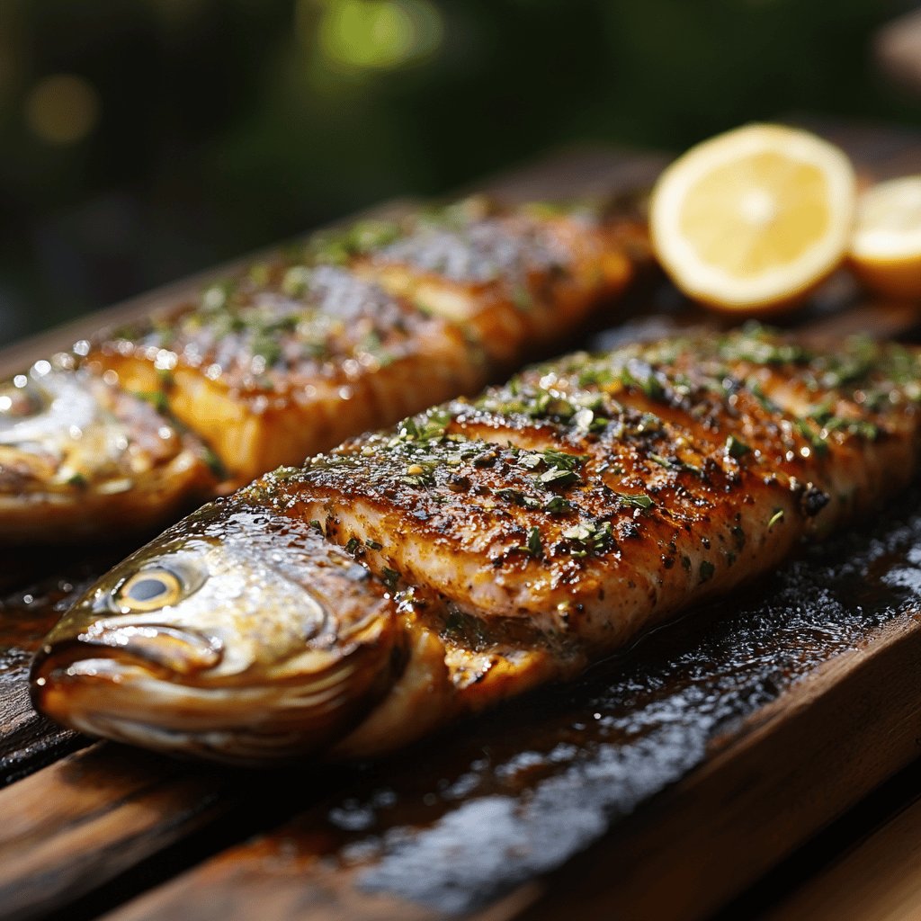 Truite grillée au barbecue