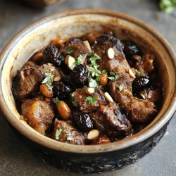 Tajine d'agneau aux pruneaux et amandes