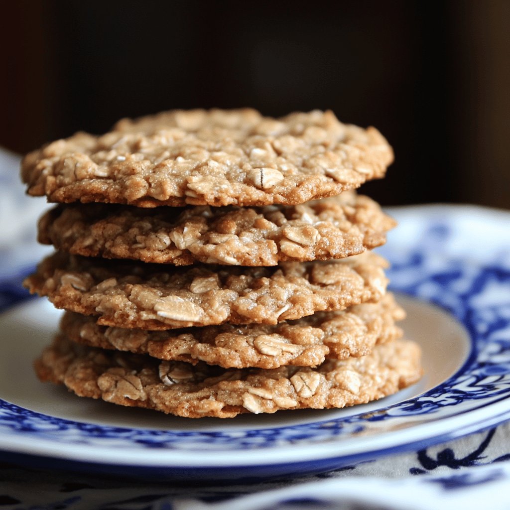 Crispy Oatmeal Cookies