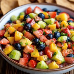 Fruit Salsa with Cinnamon Chips