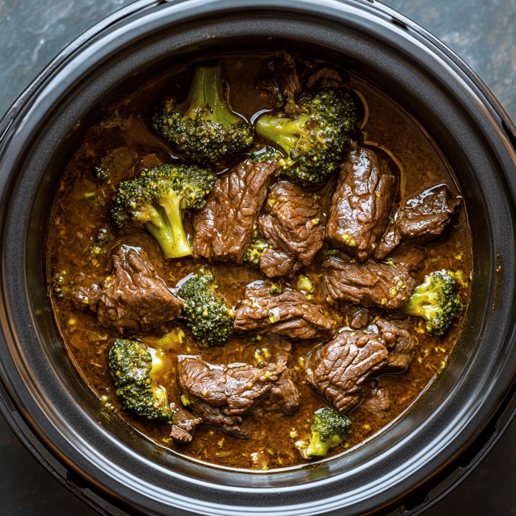 Slow Cooker Broccoli Beef