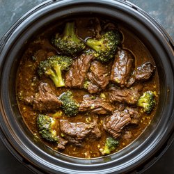 Slow Cooker Broccoli Beef