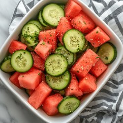 Refreshing Watermelon Cucumber Salad