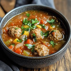 Hearty Meatball Soup