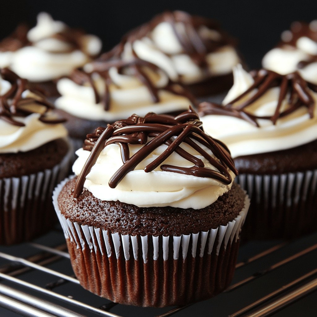 Chocolate Cream Cheese Cupcakes