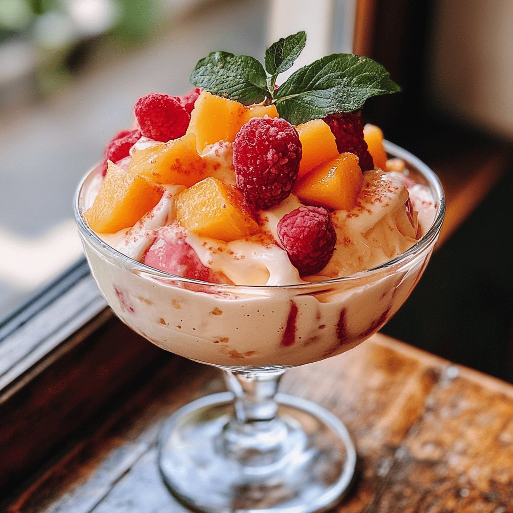 Peach Melba Delight
