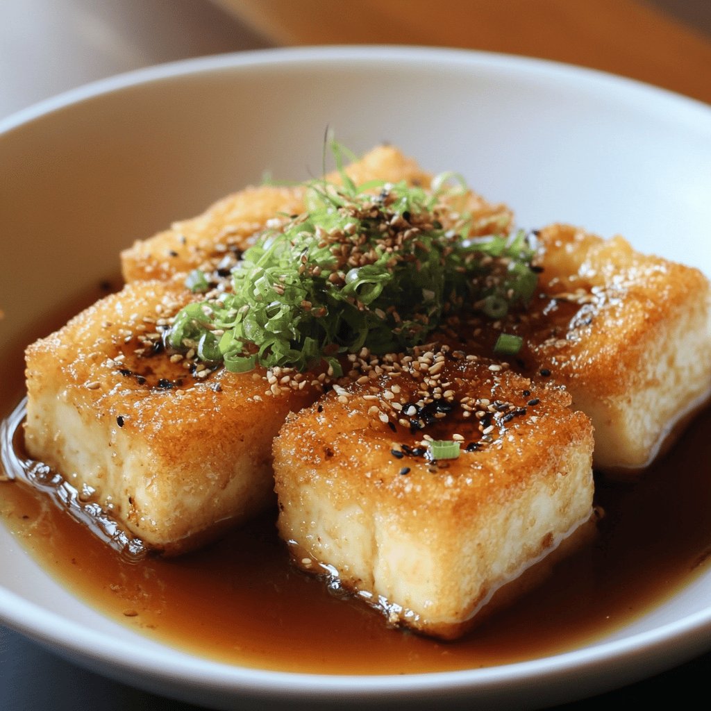 Crispy Japanese Agedashi Tofu