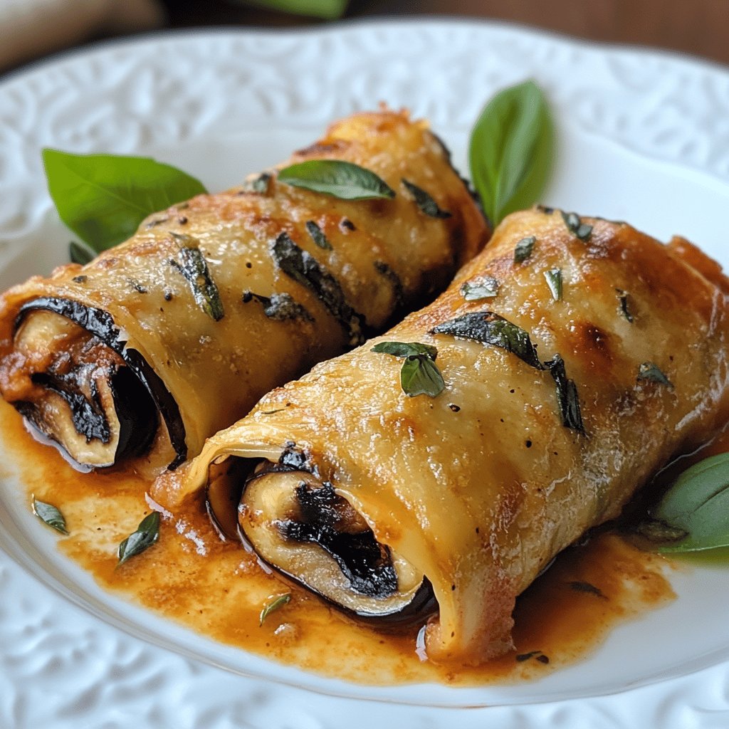 Involtini di Melanzane Gratinati