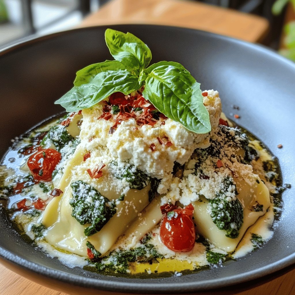 Ravioli Ripieni di Ricotta e Spinaci