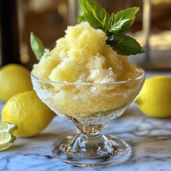 Granita al limone senza gelatiera