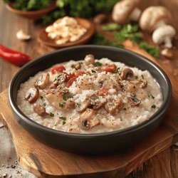 Risotto Funghi e Salsiccia