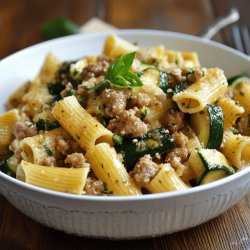 Pasta con Zucchine e Salsiccia