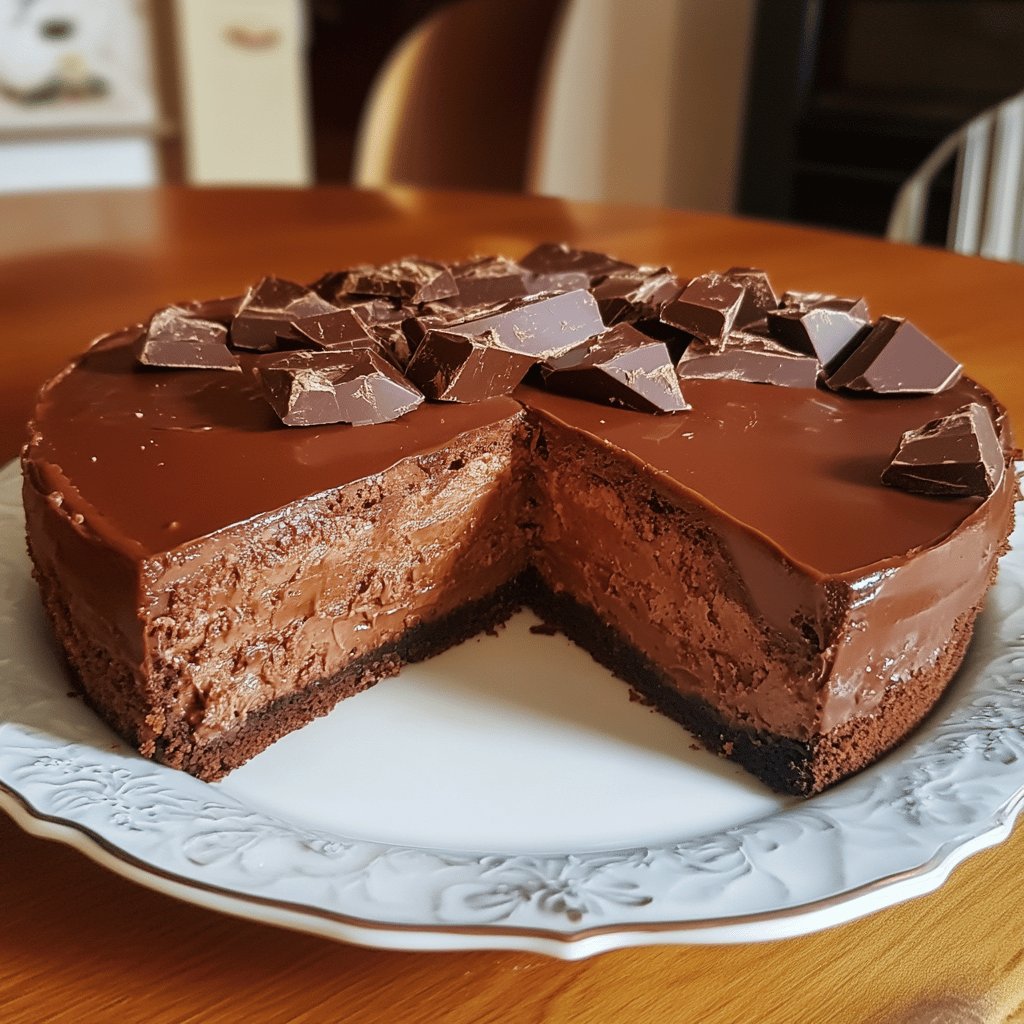 Torta allo yogurt e cioccolato