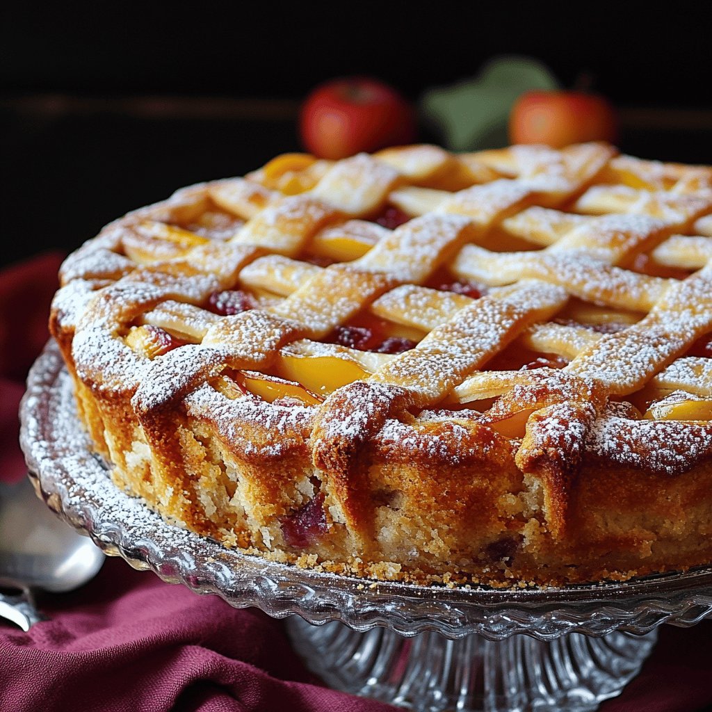 Torta rovesciata alle pesche