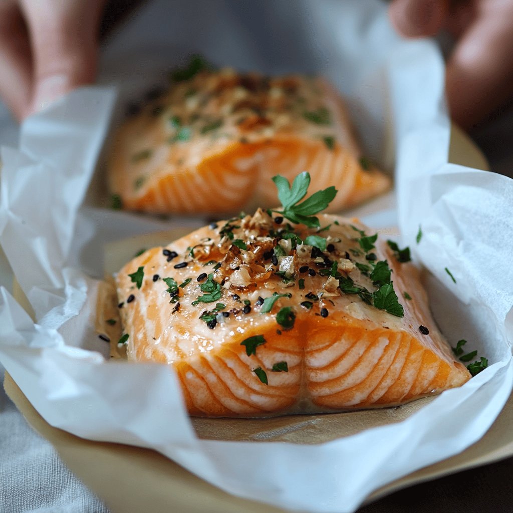 Filetti di salmone al cartoccio