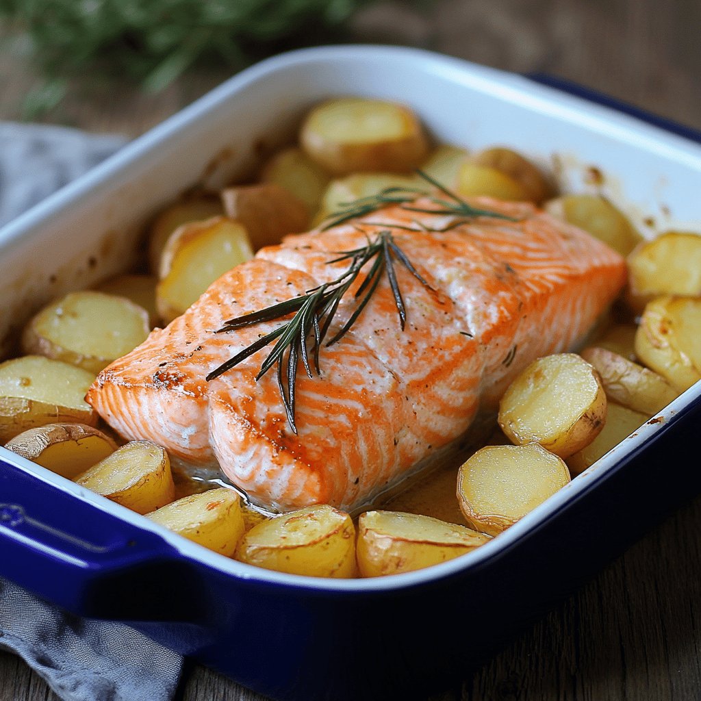 Salmone e Patate al Forno