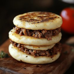 Arepas ripiene di carne