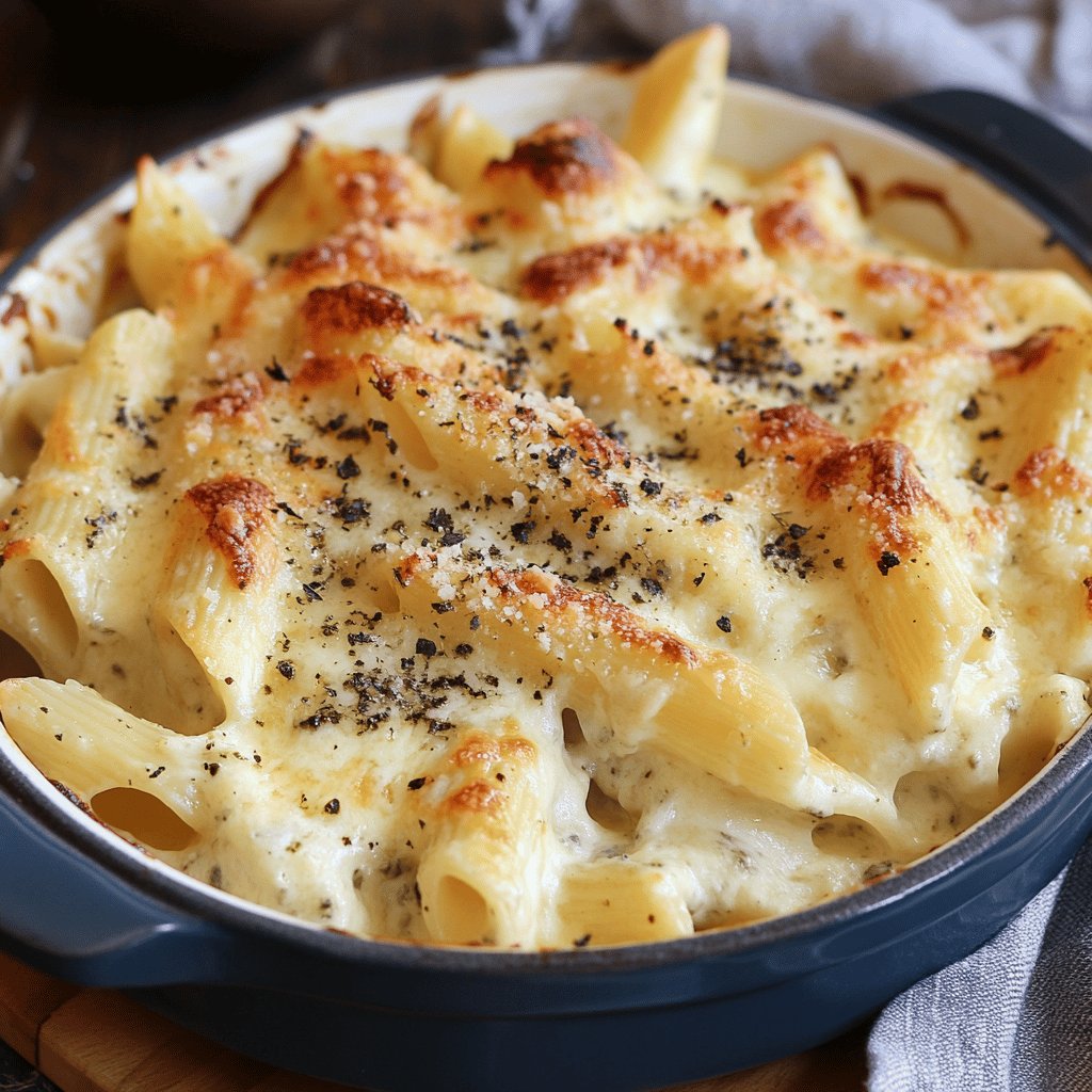 Pasta al Gorgonzola Gratinata