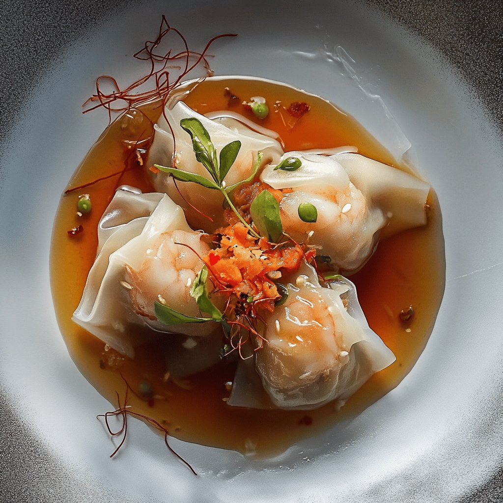 Dumpling di gamberi e verdure
