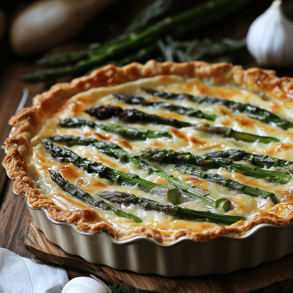 Torta salata agli asparagi