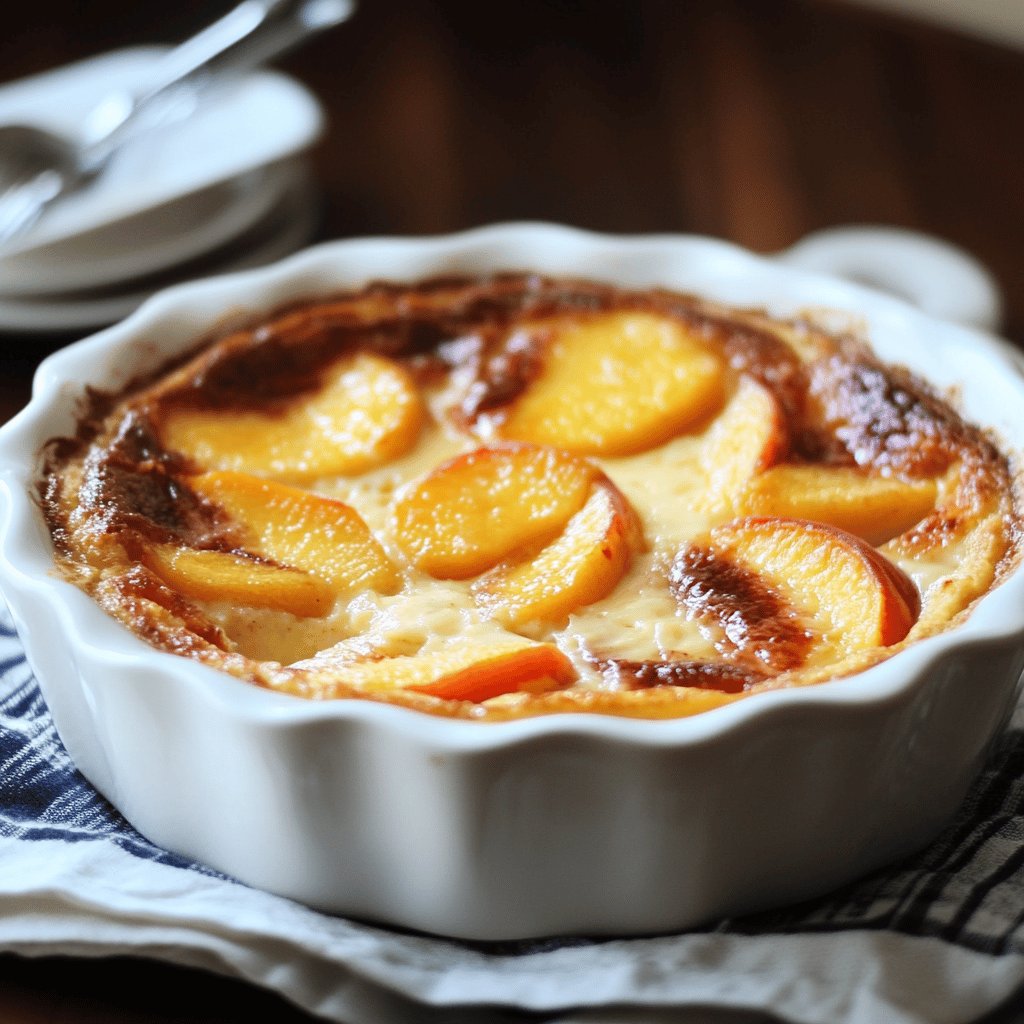 Clafoutis alle Pesche