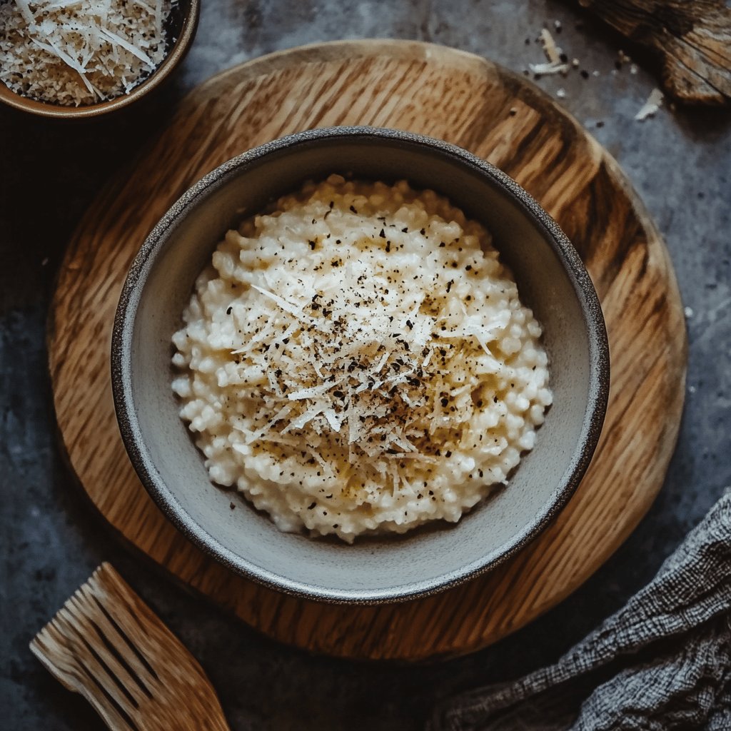 Risotto cacio e pepe