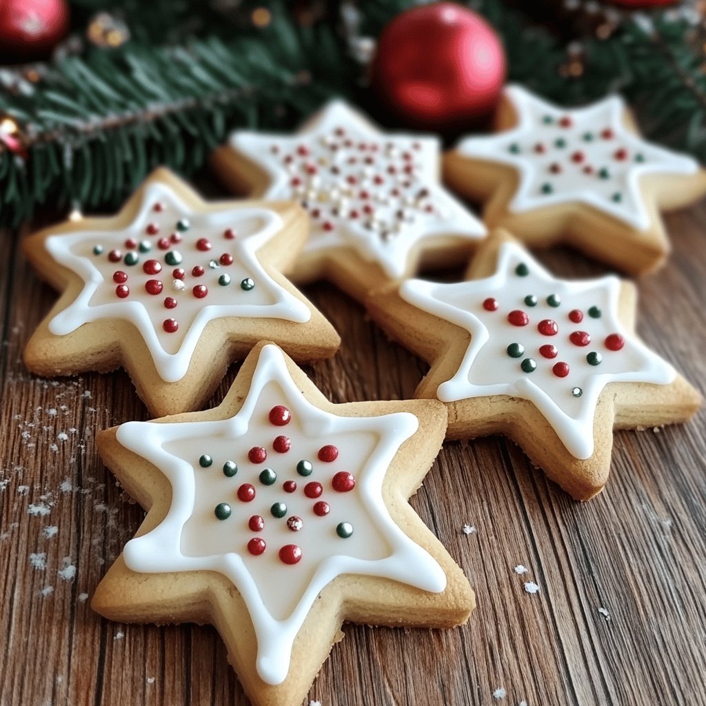Biscotti di Natale a Forma di Stella