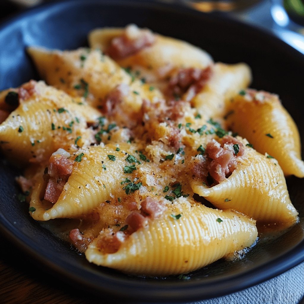 Conchiglioni al Prosciutto