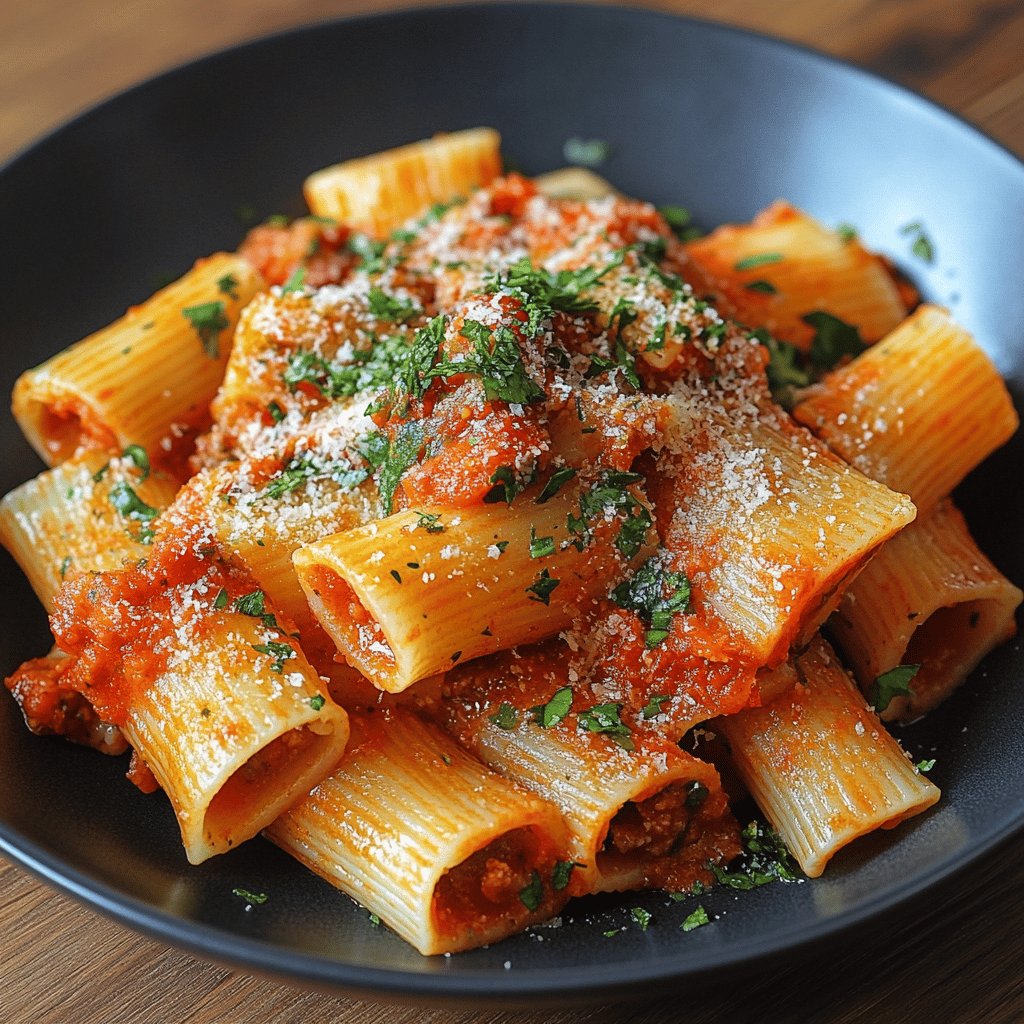 Paccheri al sugo di coccio