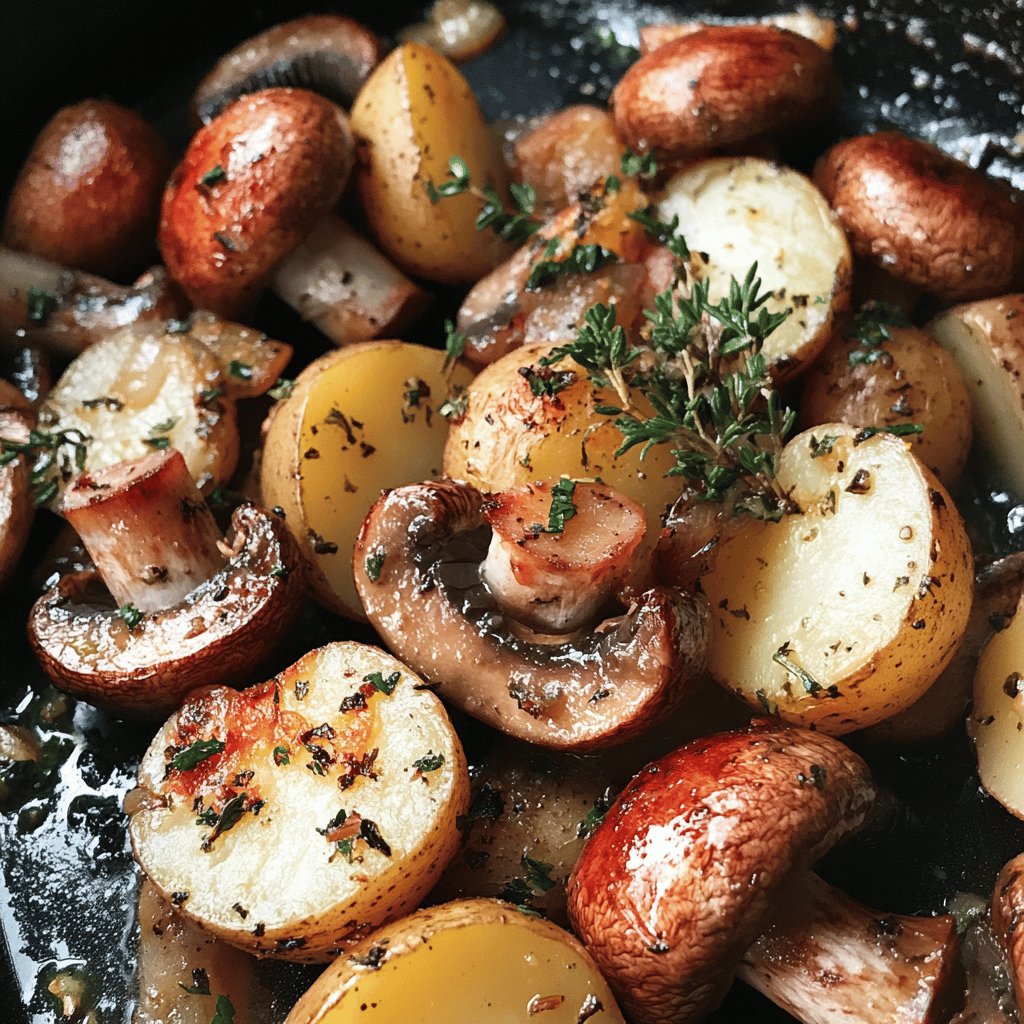 Funghi e Patate al Forno