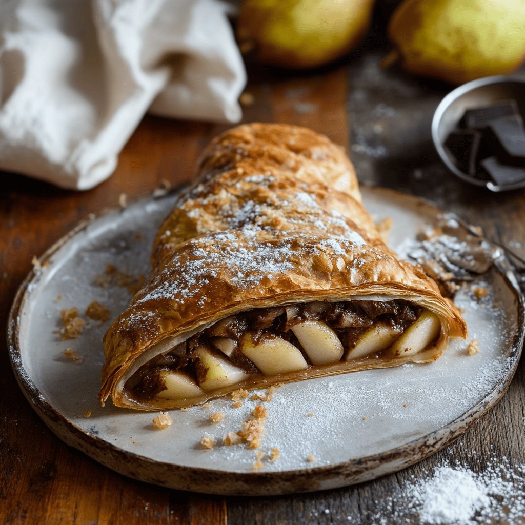 Strudel di Pere e Cioccolato