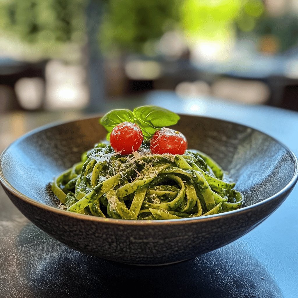 Pasta verde agli spinaci