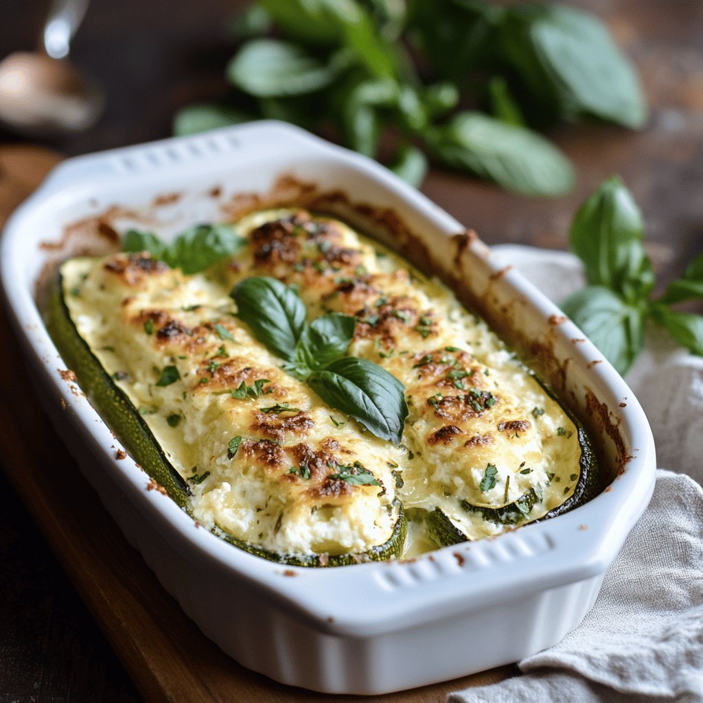 Zucchine Ripiene di Ricotta