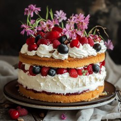 Torta Sandwich con Crema al Mascarpone