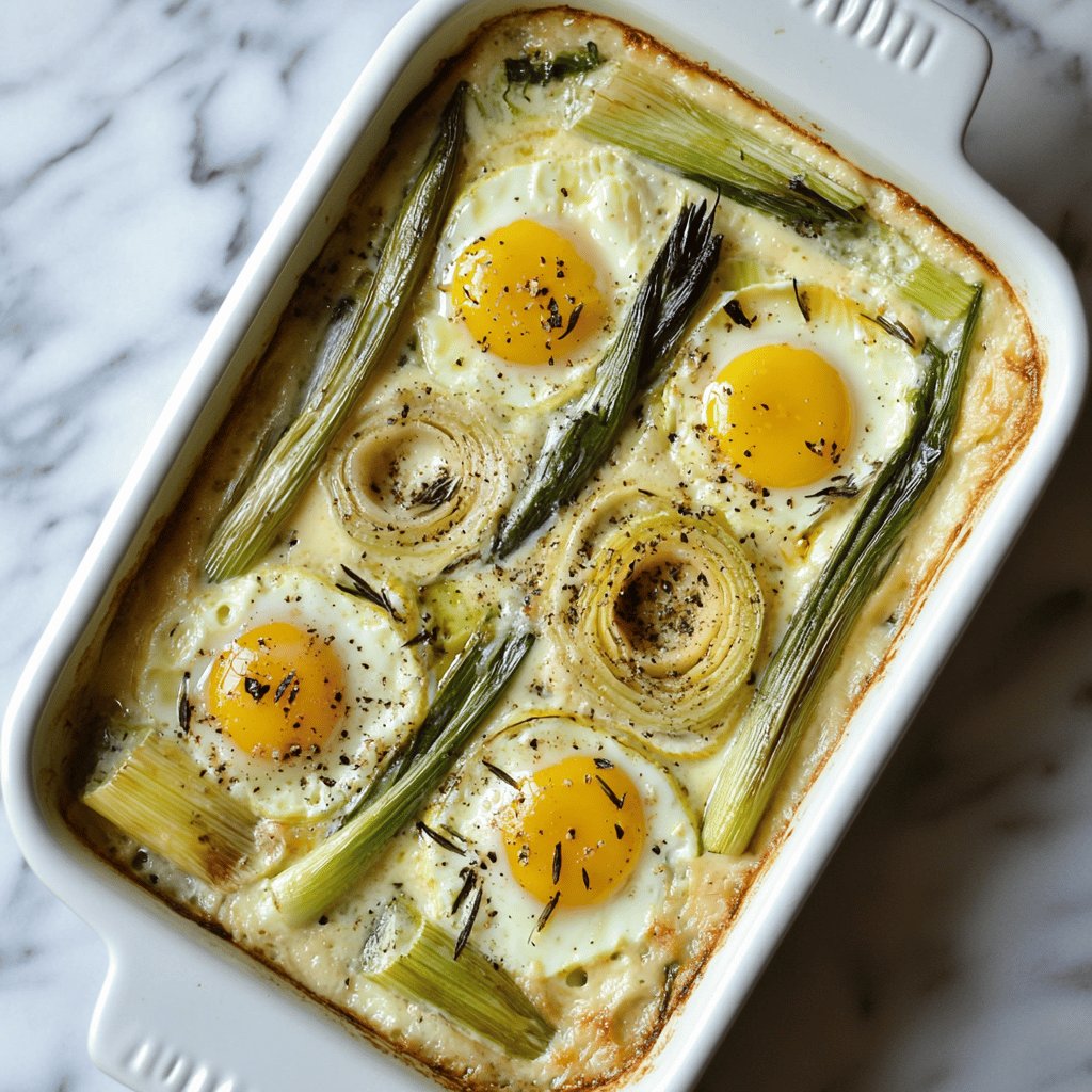 Porri e Uova al Forno