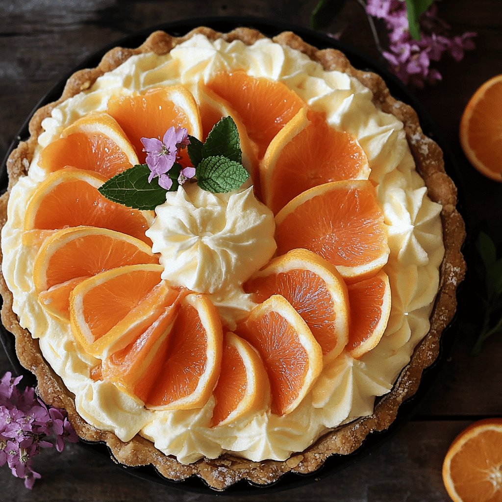 Crostata con Crema all'Arancia