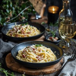 Espaguetis a la carbonara