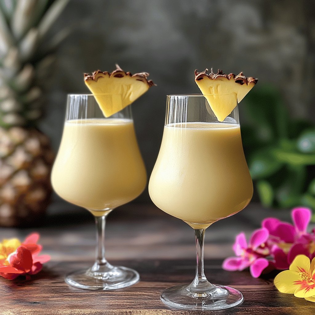 Piña colada con alcohol