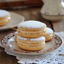 Alfajores de maicena con dulce de leche