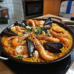 Paella de marisco - Receta FÁCIL