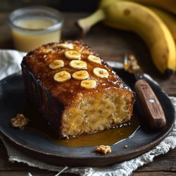 Budín de banana con aceite